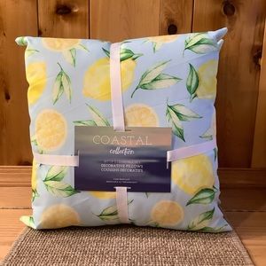 Coastal Collection Set of 2 Lemon Pillows